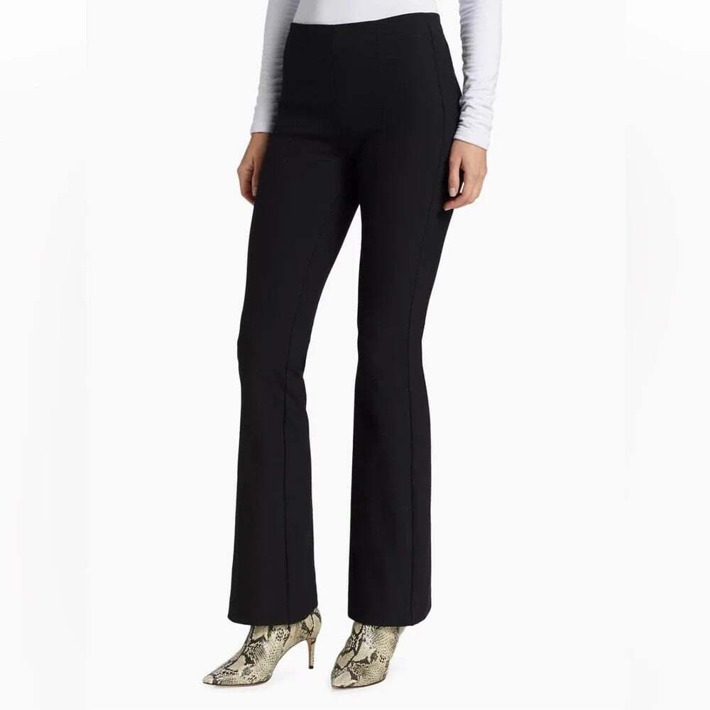 Rag & Bone Simone Flare Pants Size 12 Black High Rise Work Office Casual Minimal